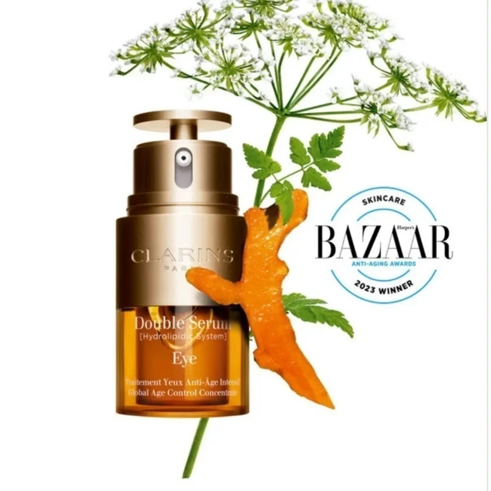 💯NWOB💯 CLARINS Double Serum Eye NEVER PUMPED - Picture 2 of 2